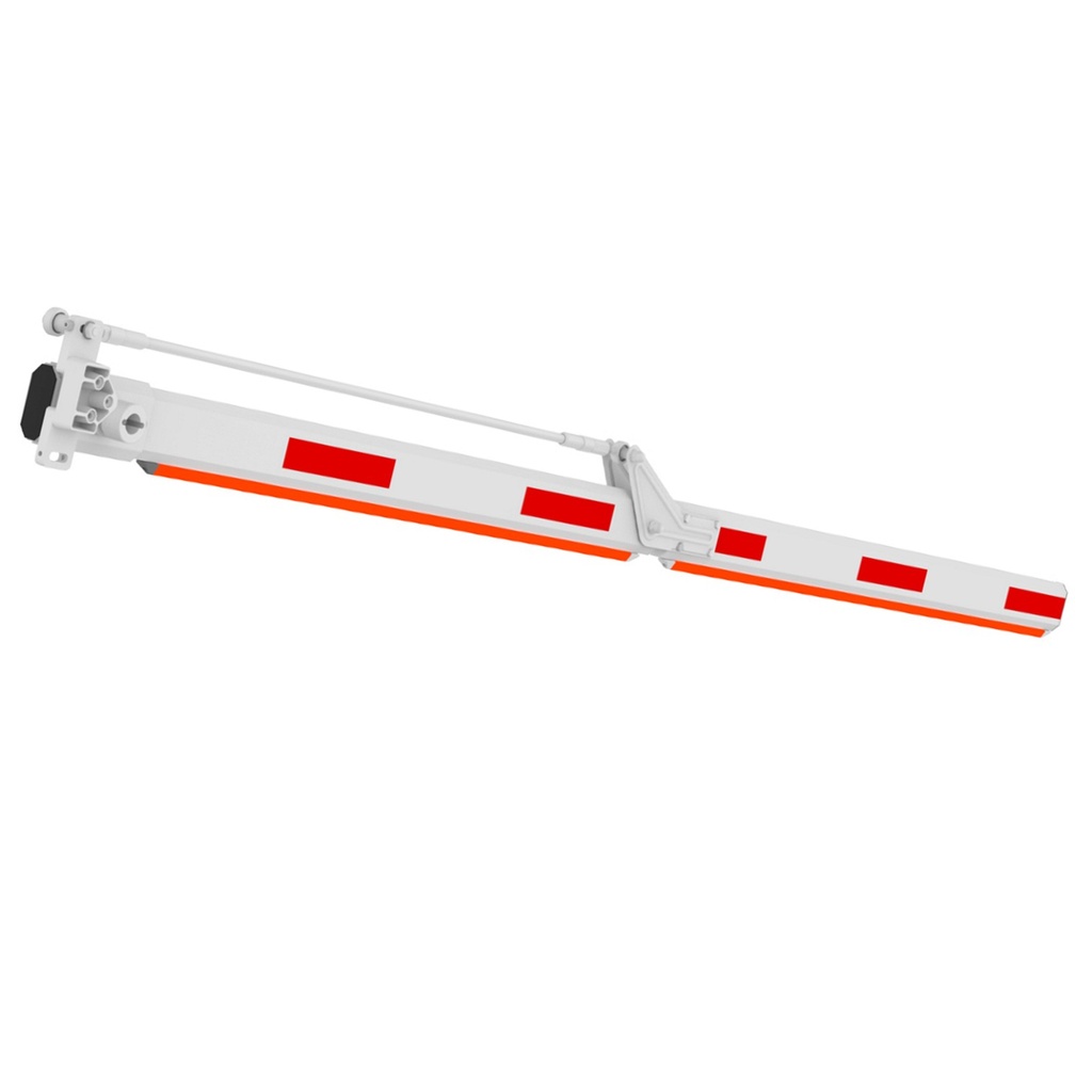 [IPMECD-0261-M1515-LED] Dahua - Brazo Articulado Plegable de 3 Metros en 2 Secciones de 1.5 Metros de Aluminio para Barrera Vehicular Motorizada con Tira de Goma Elástica y Franja de LED Rojo y Verde Peso Aprox. 7.2 kg Compatible Serie IPMECD-2061