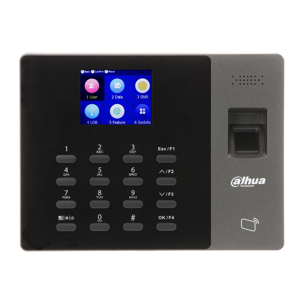 [DHI-ASA2212GL-MEW] Dahua - Control de Asistencia con Pantalla de 2.4" y Batería (3.000 Usuarios 3.000 Tarjetas IC o ID 3.000 Claves 3.000 Huellas) Comunicación TCP/IP y Wi-Fi Registro Automático Registro P2P y DHCP Puerto USB para Interiores