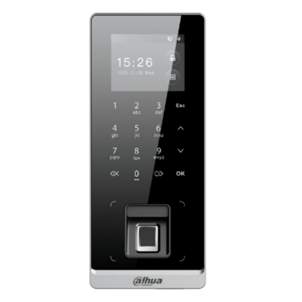 [ASI2212H-W] Dahua - Control de Acceso y Asistencia con Pantalla de 2.4" con Reconocimiento Facial (30.000 Usuarios 30.000 Claves 3.000 Tarjetas IC Mifare 3.000 Huellas) Comunicación TCP/IP y Wi-Fi para Interiores y Exteriores [Serie ASI2]