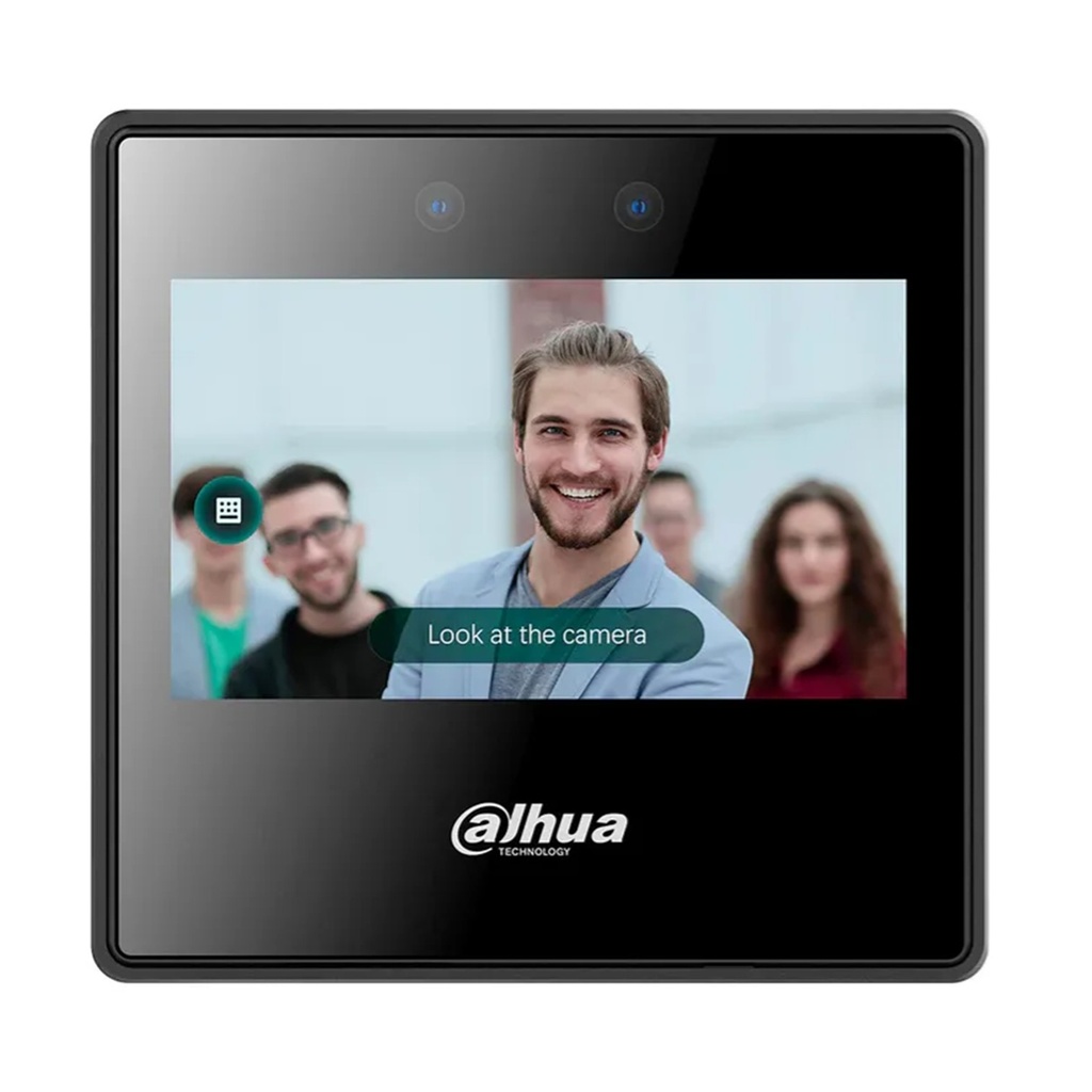 [DHI-ASI3223A] Dahua - Control de Acceso con Pantalla de 4.3" y Reconocimiento Facial (2.000 Usuarios 2.000 Rostros 2.000 Claves 300.000 Registros) Comunicación TCP/IP para Interiores [Serie FACT]