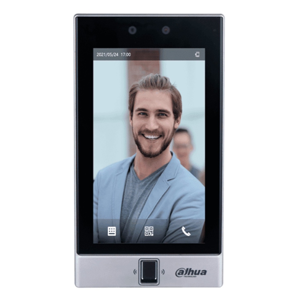 [DHI-ASI7214S-W] Dahua - Control de Acceso con Pantalla de 7" y Reconocimiento Facial Cámara [2Mp] (50.000 Usuarios 50.000 Rostros 100.000 Tarjetas IC Mifare 50.000 Claves 10.000 Huellas) TCP/IP y Wi-Fi P2P y DHCP para Interiores [Serie FACT]