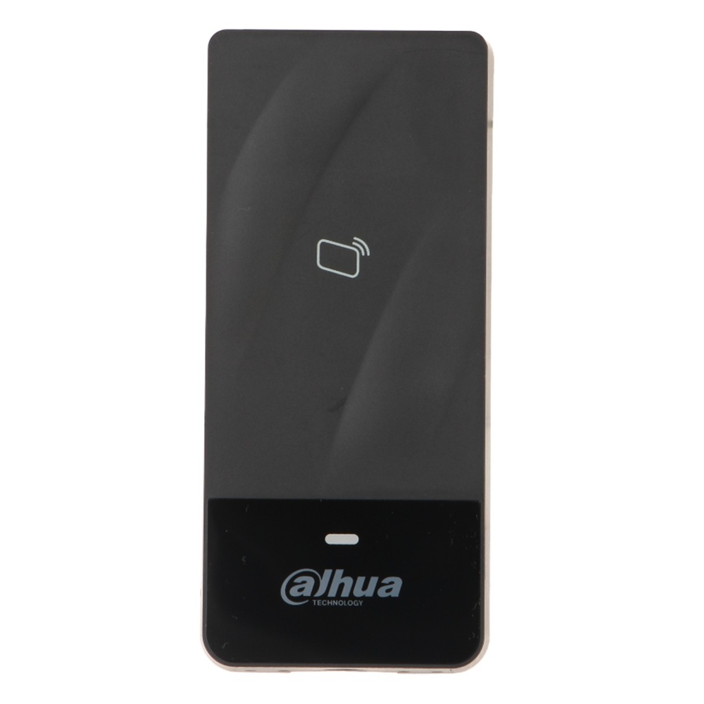 [DHI-ASR1200E] Dahua - Lector de Acceso de Reconocimiento de Tarjetas (IC Mifare) de Identificación Sin Contacto Comunicación RS-485 y Wiegand IP66 Uso en Interiores y Exteriores