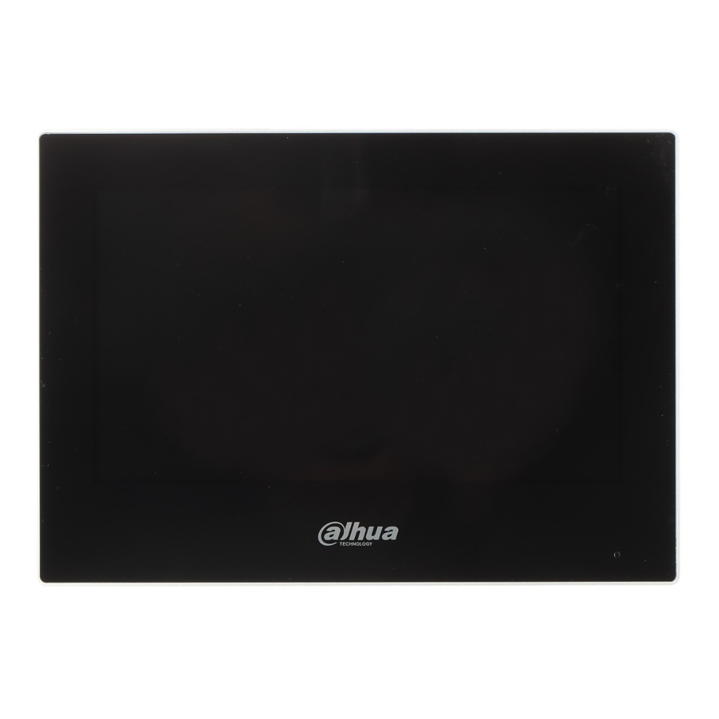 [DHI-VTH2621G-WP] Dahua - Monitor [Negro] para Videoportero IP y Wi-Fi Touch de 7" con Puerto PoE (Admite 9 Extensiones Villa 4 de Apartamento 1 Monitor Principal 2 Monitores de Extensión) Uso en Interiores
