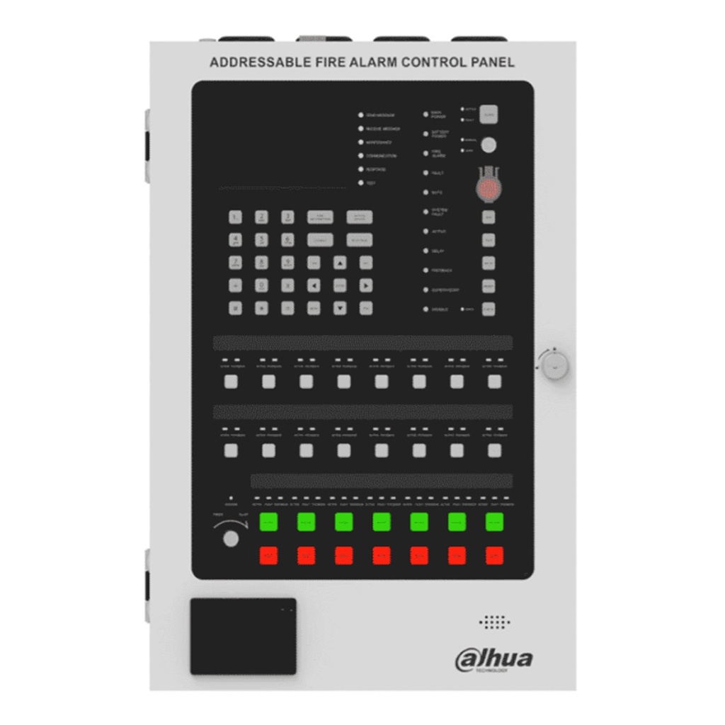 [DHI-HY-1025R] Dahua - Panel de Detetección de Incendio Direccionable 254 Dispositivos 2 Hilos Sin Polaridad Pantalla de 4.3" Voltaje de Salida DC 12V-48V Voltaje de Entrada AC90-240V/50Hz 60Hz