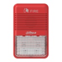 [DHI-HY-1500-CTXF] Dahua - Lampara Estroboscópica con Sirena Direccionable de 2 Hilos Sin Polaridad Volumen de 75 dB–115 dB DC24V [WisuAlarm]