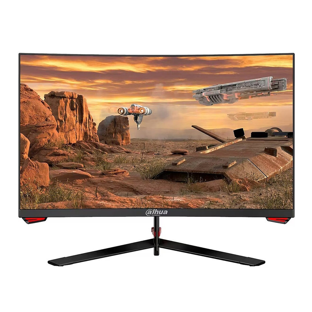 [DHI-LM27-E230C] Dahua - Monitor Gaming Curvo de 27" (27 Pulgadas) Full HD con Entradas 2 HDMI y 1 DP 1920×1080 Tiempo de Respuesta de 1Ms 180Hz