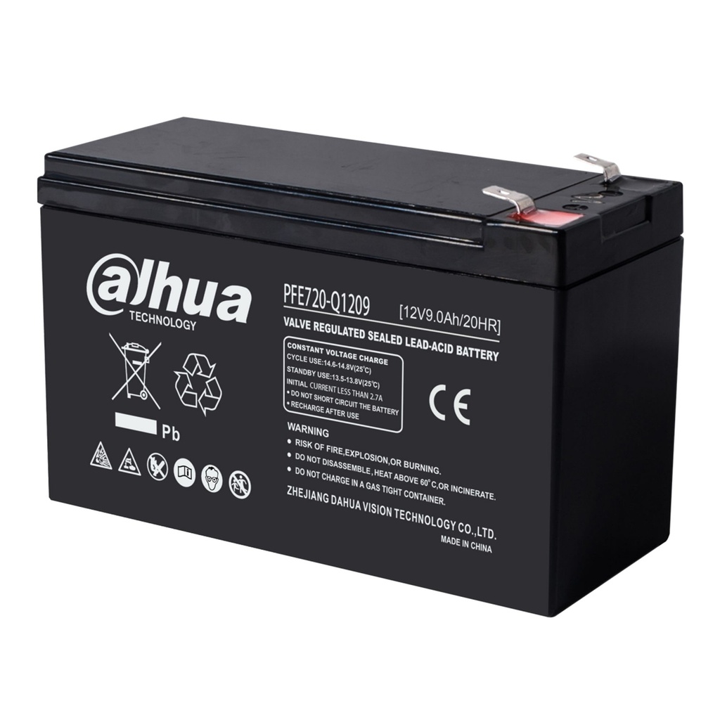 [DH-PFE720-Q1209] Dahua - Batería Sellada Recargable 12V 9Ah AGM Libre de Mantenimiento