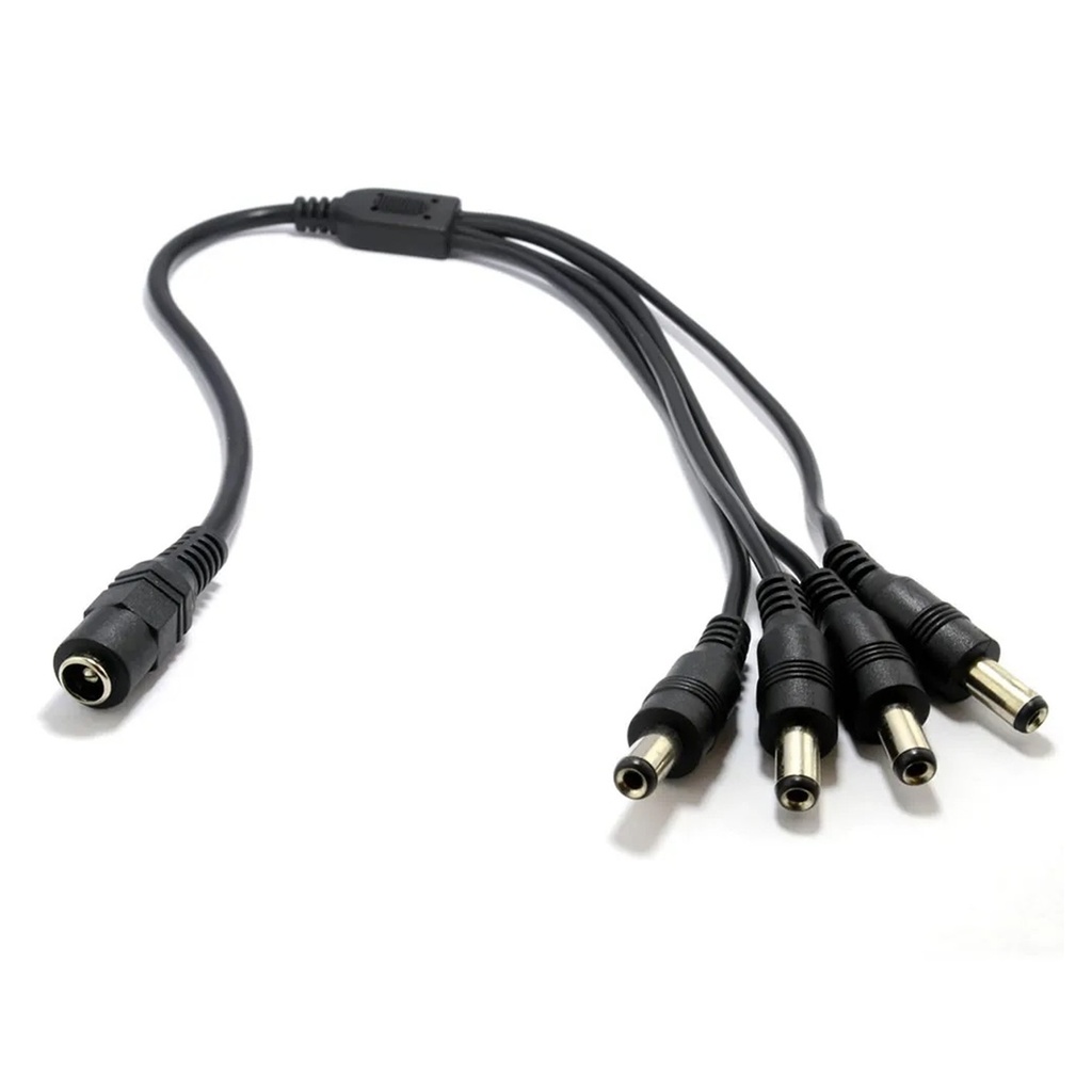 [DH-PFM979-1S4P] Dahua - Cable Divisor de Energía DC de 5.5 mm × 2.1 mm Tipo Splitter (1 hembra a 4 machos)