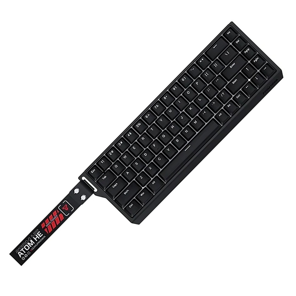 [MK811-BK(EMD)] Fantech - Teclado Atom HE68 Cableado SW Esmeralda [Negro]