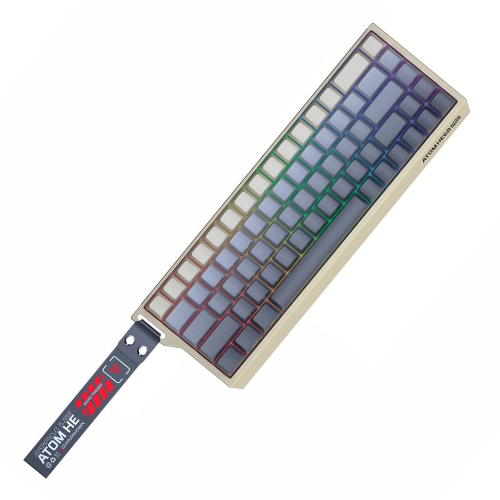 [MK922-RETRO-BG(EMD)] Fantech -Teclado Atom HE68 PRO Inalambrico SW Esmeralda [Beige]