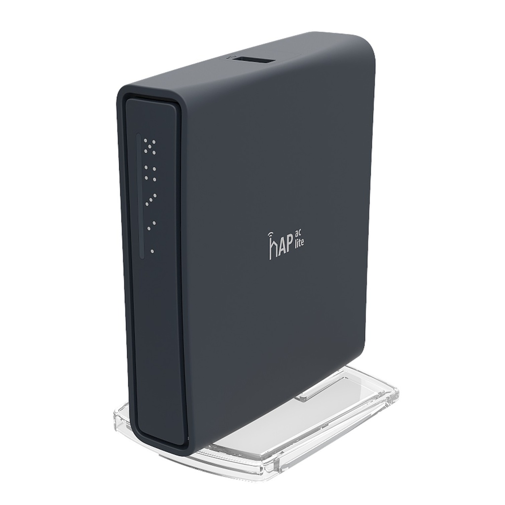 [RB952Ui-5ac2nD-TC] Mikrotik - (hAP ac lite Tower) RouterBoard 5 Puertos Fast Ethernet WiFi Doble Banda 802.11ac Base Tipo Torre