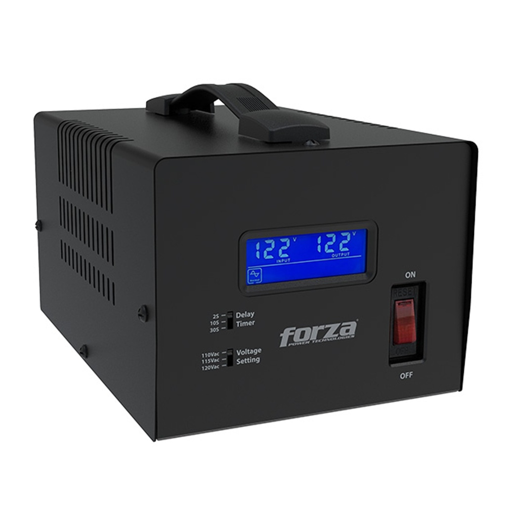 [FVR-3601] Forza - Regulador Automático de Voltaje 115V 3600VA/1800W [4] x NEMA 5-15R