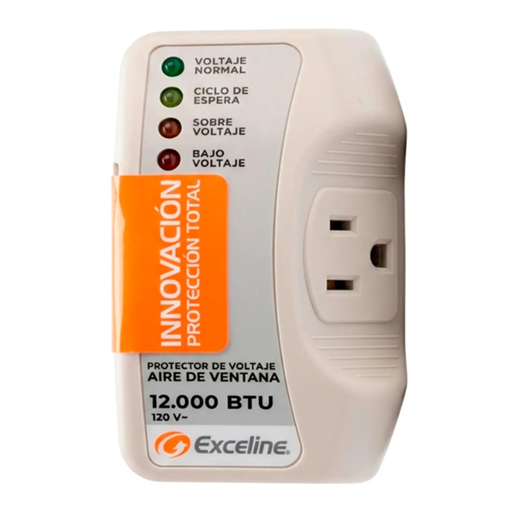 [GSM-AV12] - Exceline - Protector de Voltaje para Aire Acondicionado de Ventana hasta 12000 BTU 120V 1 Toma