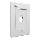 [AW161NXT01] Nexxt - Face Plate Placa Frontal de Pared para Keystone 1 Puerto [Blanco]