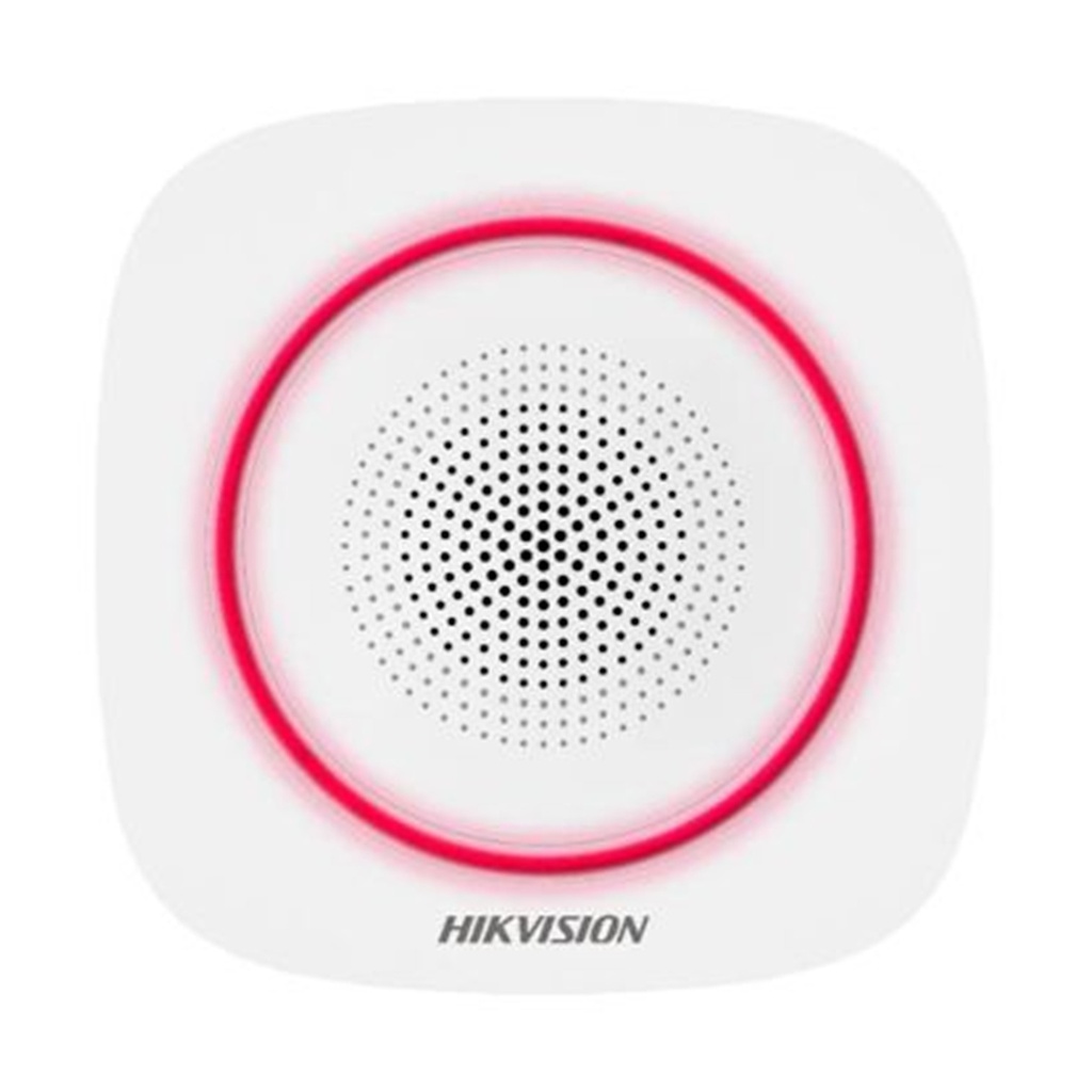[DS-PS1-I-WB(B)(O-STD)/Red] Hikvision - Sirena Inalámbrica Interior 110 dB AXPRO