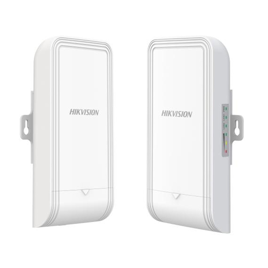 [DS-3WF1000-EI-2N(O-STD)] Hikvision - Kit de Punto de Acceso (AC) PTP y PTMP en 2.4 GHz hasta 300 Mbps Antena de H: 60 MIMO 2X2 7 dBi de Ganancia Uso en Exterior (IP55)
