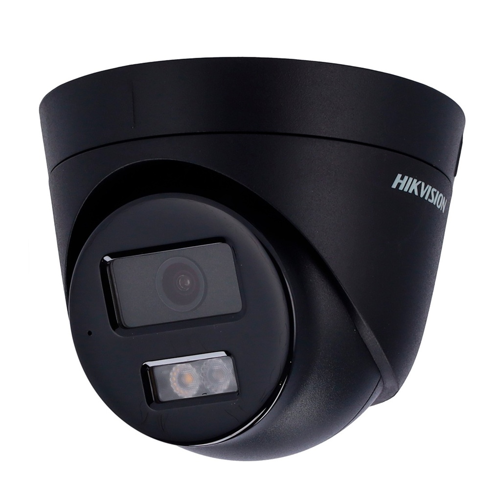 [DS-2CD1343G2-LIU(BLACK)] Hikvision - Cámara HD Domo IP ColorVU Dual Ligth 2K [4MP] Lente 2.8mm [Metal/Plástico] [Negra]