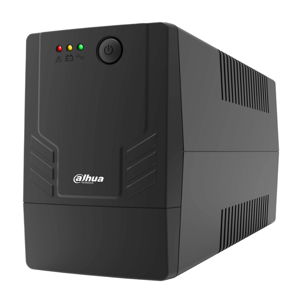 [DH-PFM3350-1000N-110-US-S6] Dahua - UPS Line-Interactive 1000VA/600W AVR Entrada 89-145VAC Salida 120VAC Onda Sinusoidal Simulada Batería 1×9Ah 2 Tomas NEMA Protección Sobrecarga/Cortocircuito [Backup CCTV/NVR]