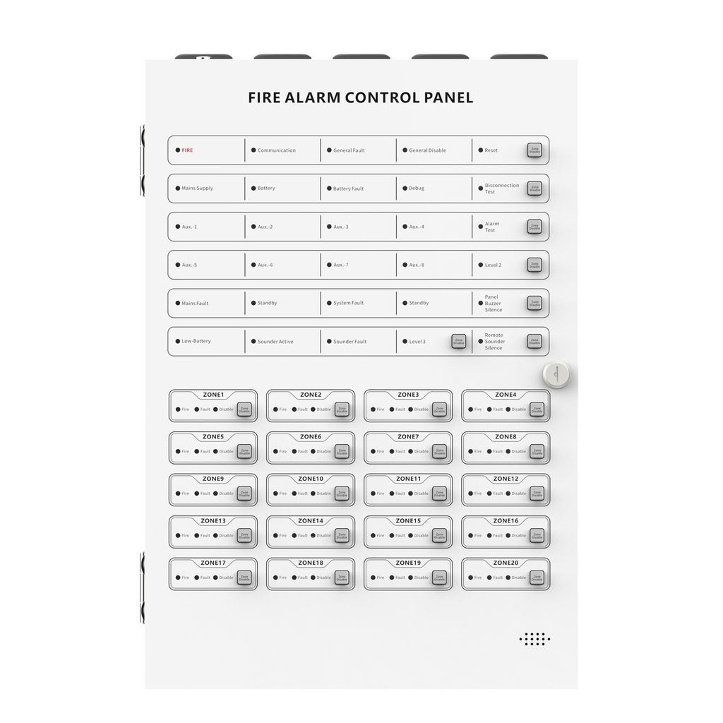 [DHI-HY-C102-20] Dahua - Panel de Control de Alarma Contra Incendios Convencional de 20 Zonas Interfaz Ethernet Interfaz RS-485 Alimentación principal de 90 VCA a 270 VCA Capacidad de hasta 32 detectores por zona Soporta gestión... [Convencional]