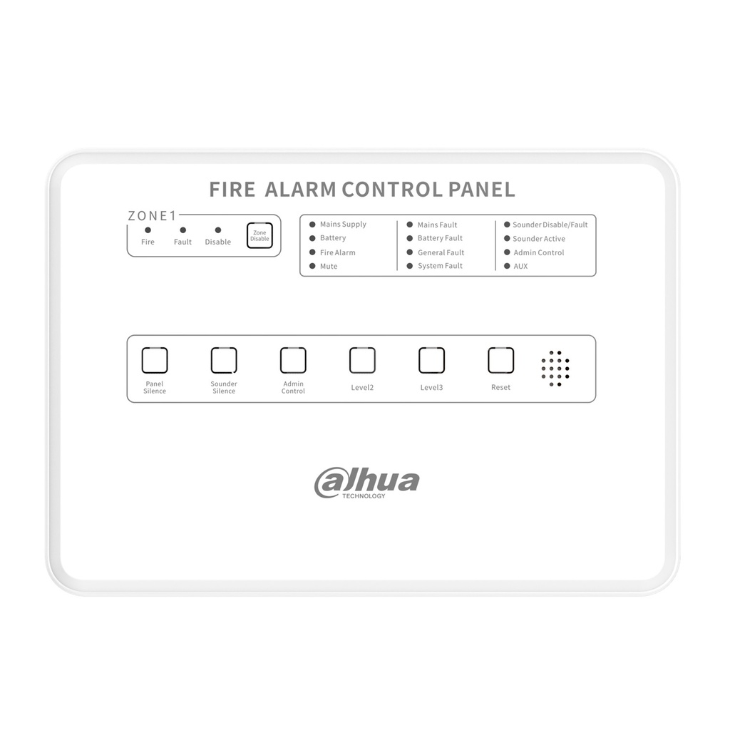 [DHI-HY-CFP2002D] Dahua - Panel de Control de Alarma Contra Incendios Convencional de 2 Zonas Interfaz Ethernet Interfaz RS-485 Alimentación principal de 100 VCA a 240 VCA [Convencional]