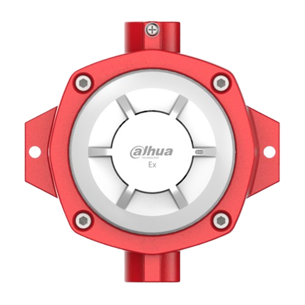 [DHI-HY-A0120E-CTXF] Dahua - Detector de Humo Direccionable a Prueba de Explosión Clasificación Exd ib IIC T6 Gb Alimentación de 24 VCC Grado de Protección IP67 e IP43 Distancia de Comunicación de 1500 m Rango de Direccionamiento de 1... [WisuAlarm]