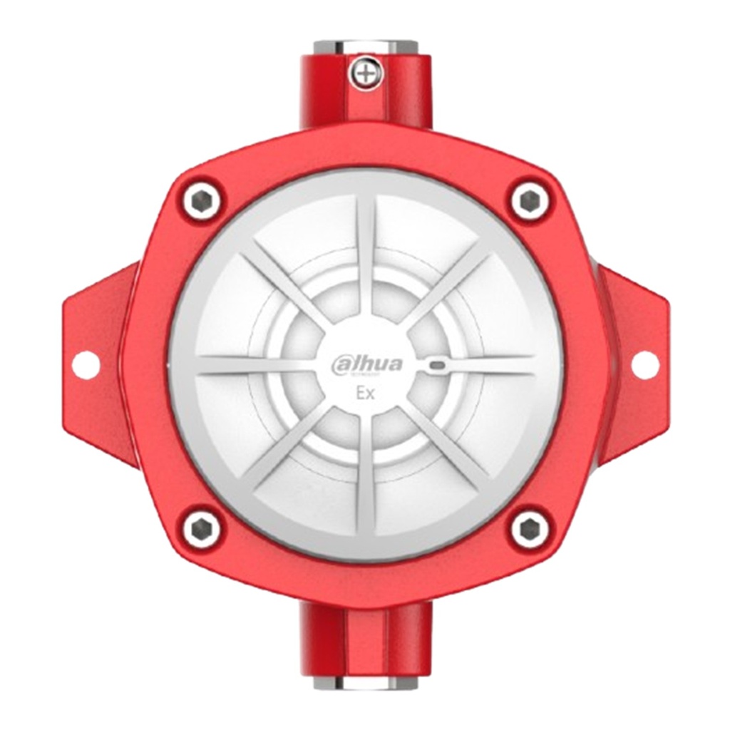 [DHI-HY-A0220E-CTXF] Dahua - Detector de Calor Direccionable a Prueba de Explosiones Umbral de Temperatura Fija de 62°C Clasificación Exd ib IIC T6 Gb Grado de Protección IP67 e IP43 Cuerpo de Aluminio Fundido ADC12 y ABS Alimentación... [WisuAlarm]