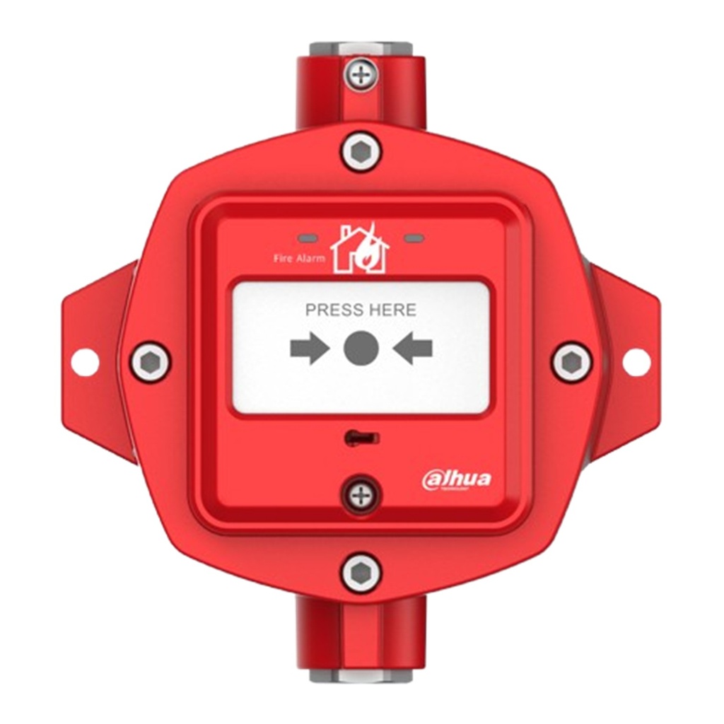 [DHI-HY-A0320E-CTXF] Dahua - Estación Manual de Alarma Contra Incendios Direccionable a Prueba de Explosión Clasificación Exd ib IIC T6 Gb Grado de Protección IP67 Carcasa de Aluminio Fundido ADC12 Voltaje de Operación 24 VCC Distancia... [WisuAlarm]