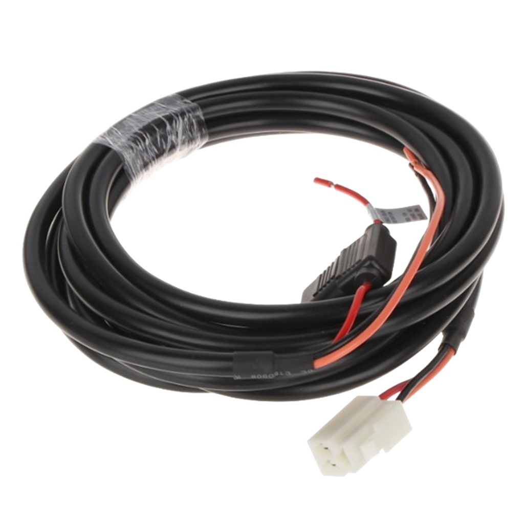 [MC-PF3-B3-4] Dahua - Cable de Alimentación para DVR Móvil y Dashcam Longitud de 4 m Voltaje de 12 V Corriente Máxima de 20 A Fusible de 20 A Incorporado Instalación Rápida con Conector Hembra de 3 Vías con Puntas de Metal para Conexión Directa...