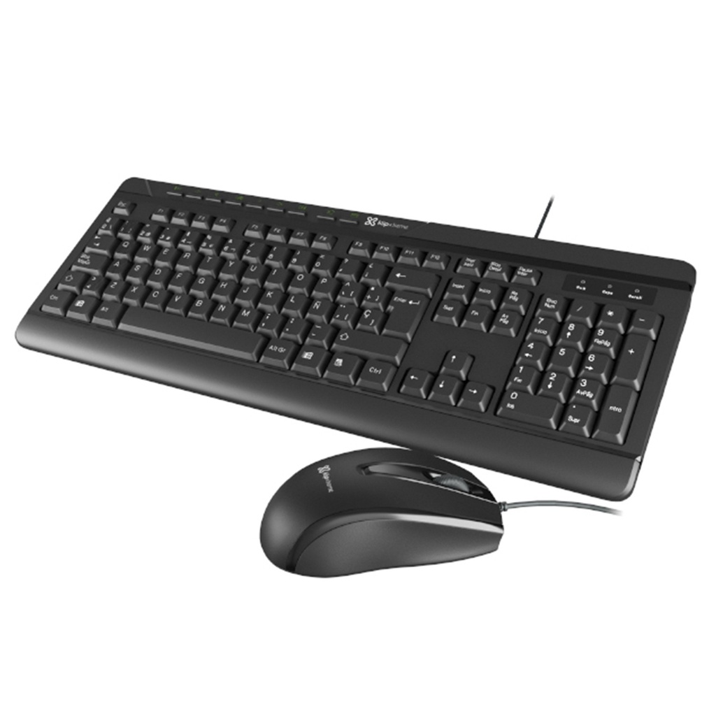 [KCK-251S] Klip Xtreme - Combo Teclado + Mouse Alámbrico [Negro]