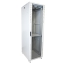 [AS6842-VDM/600x800-RAL7035] Onlink - Rack de Piso [42U] Cerrado 600x800x2054mm con Puerta Frontal de Vidrio y Doble Puerta Trasera de Malla [Gris Luminoso]