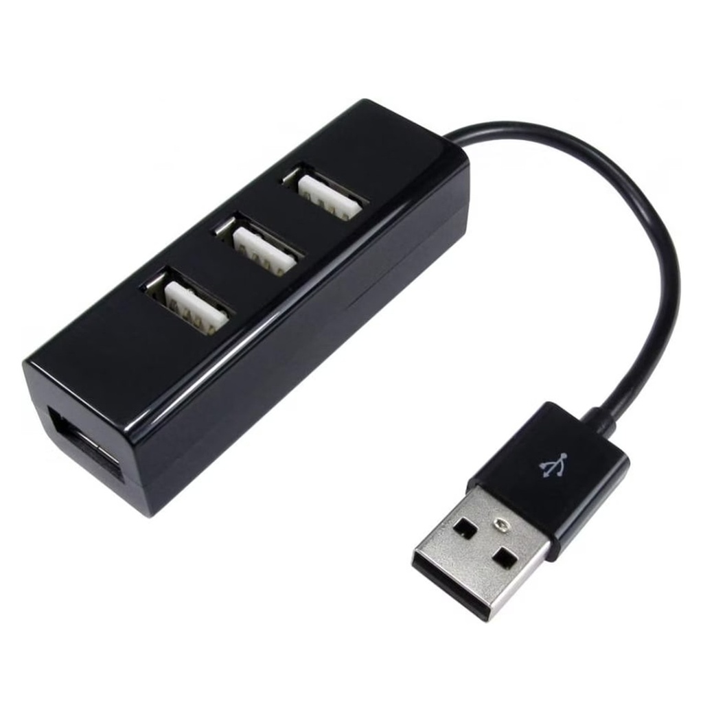 [ADA067] Hub USB con 4x Puertos USB-A 2.0 [Negro]