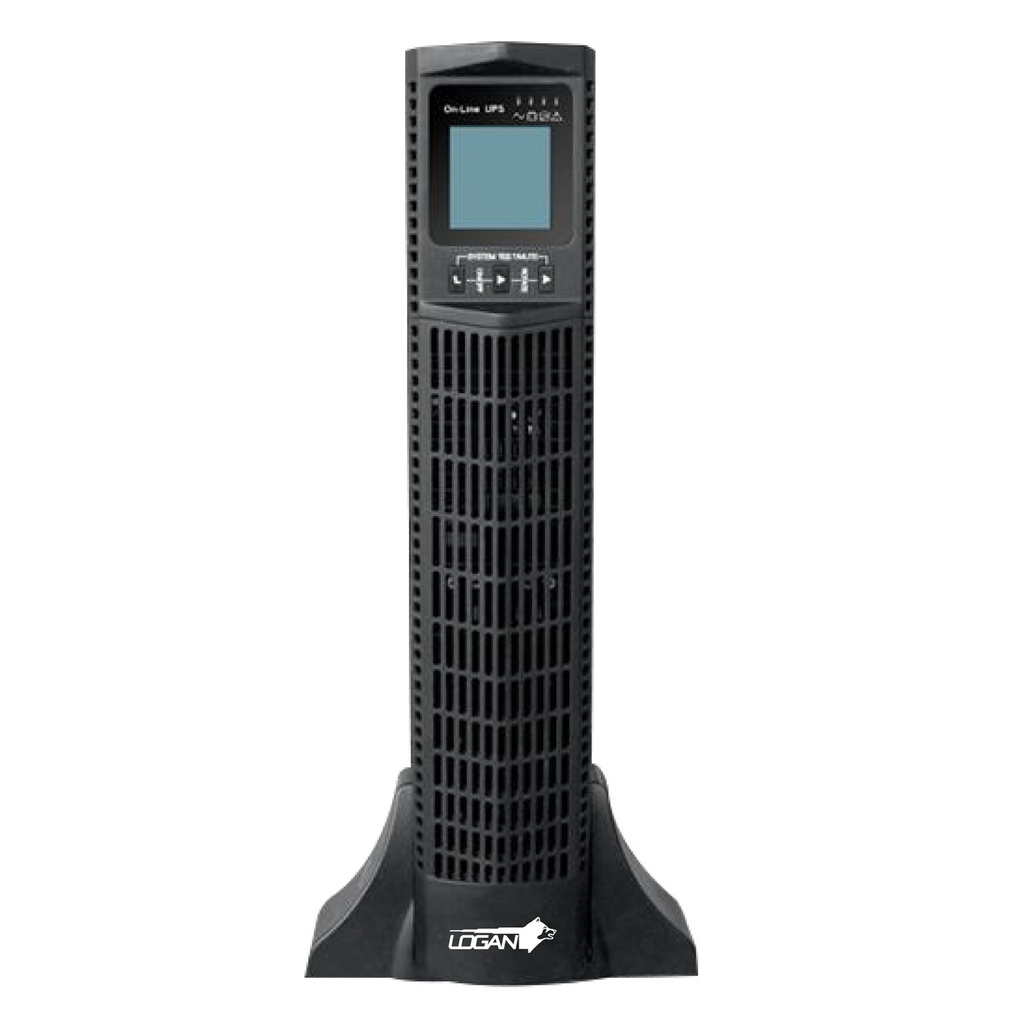 [L-PW3000-9603KS-RT-V2] Logan - UPS En Línea Sinusoidal 3000VA 2700W Rack Torre Pantalla LCD [4] Tomas Protegidas