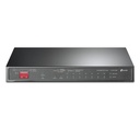 [TL-SG1210MP] TP-Link - Switch de Escritorio Gigabit de 10 Puertos con PoE + de 8 Puertos (9 puertos RJ45 gigabit y 1 puerto combo SFP / RJ45 gigabit)