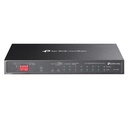 [DS110GMP] TP-Link - Switch de Escritorio No Gestionado Gigabit de 10 puertos con 8 Puertos PoE+ (9 x Gigabit RJ45 Puertos 1 x Gigabit combo SFP/RJ45 Puerto) [Omada]