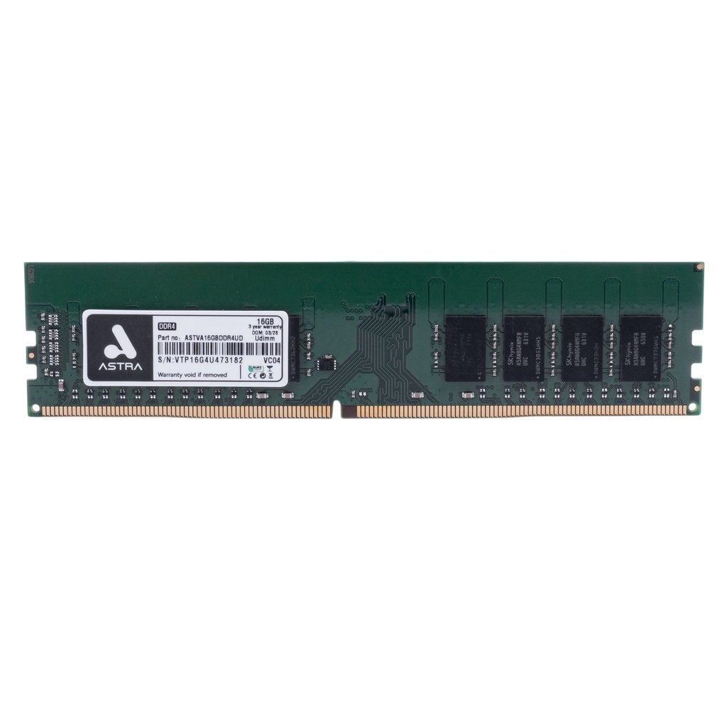 [ASTVA16GBDDR4UD] Astra - Memoria RAM DDR4 16Gb Udimm 3200Mhz