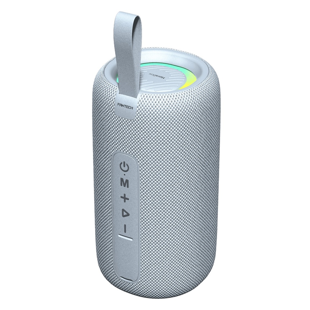 [BS159-GY] Fantech - Corneta Portátil RGB NeraBox Inalámbrica Bluetooth 10W [Gris]