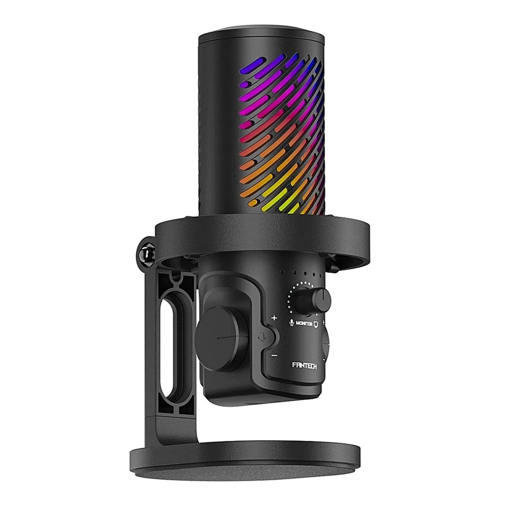 [MCX04-BK] Fantech - Microfono Gamer RGB Leviosa Aura Cableado [Negro]