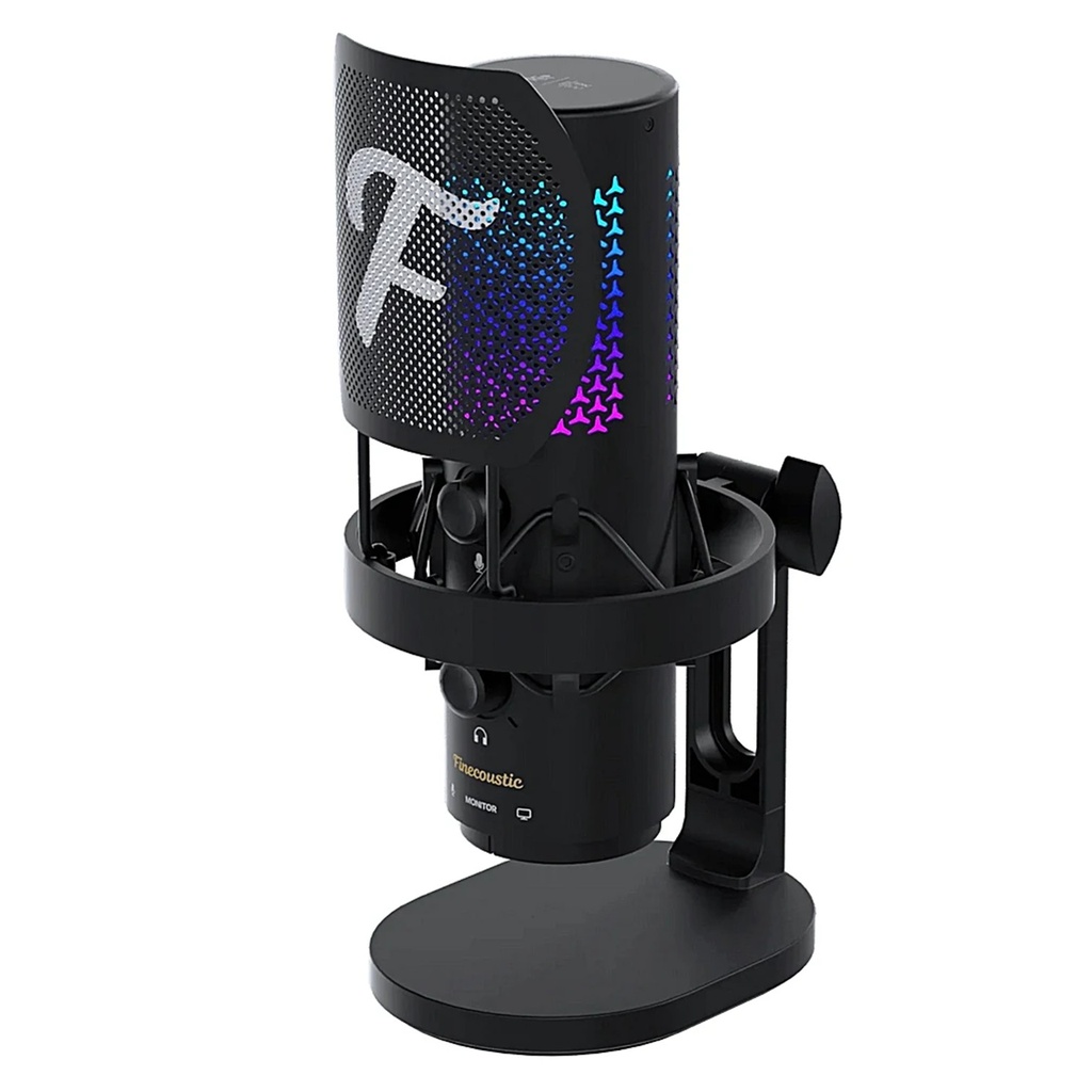 [WFM1-BK] Fantech - Micrófono Gamer RGB Resono Inalámbrico [Negro]
