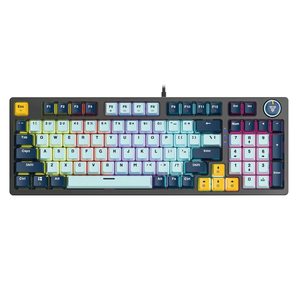[MK890V2-MIZU-BLNV(RS)] Fantech -Teclado Atom 96 alambrico SW Rosie [Azul Sky]
