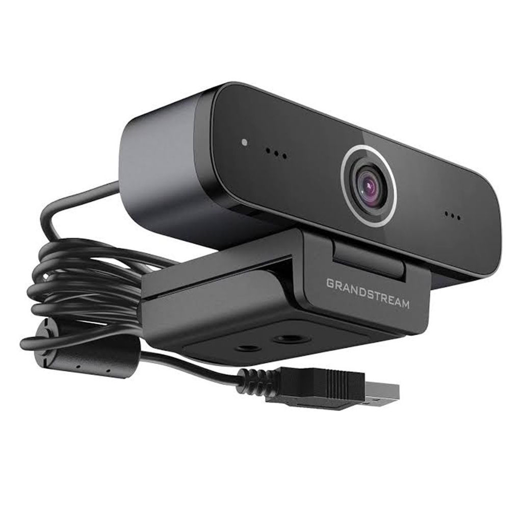 [GUV3100] Grandstream - Cámara Web USB sensor de imagen CMOS de 2 megapíxeles video Full HD 1080p a 30 fps puerto USB 2.0 plug-and-play 2 micrófonos omnidireccionales integrados rango de captación de voz de más de 1 metro