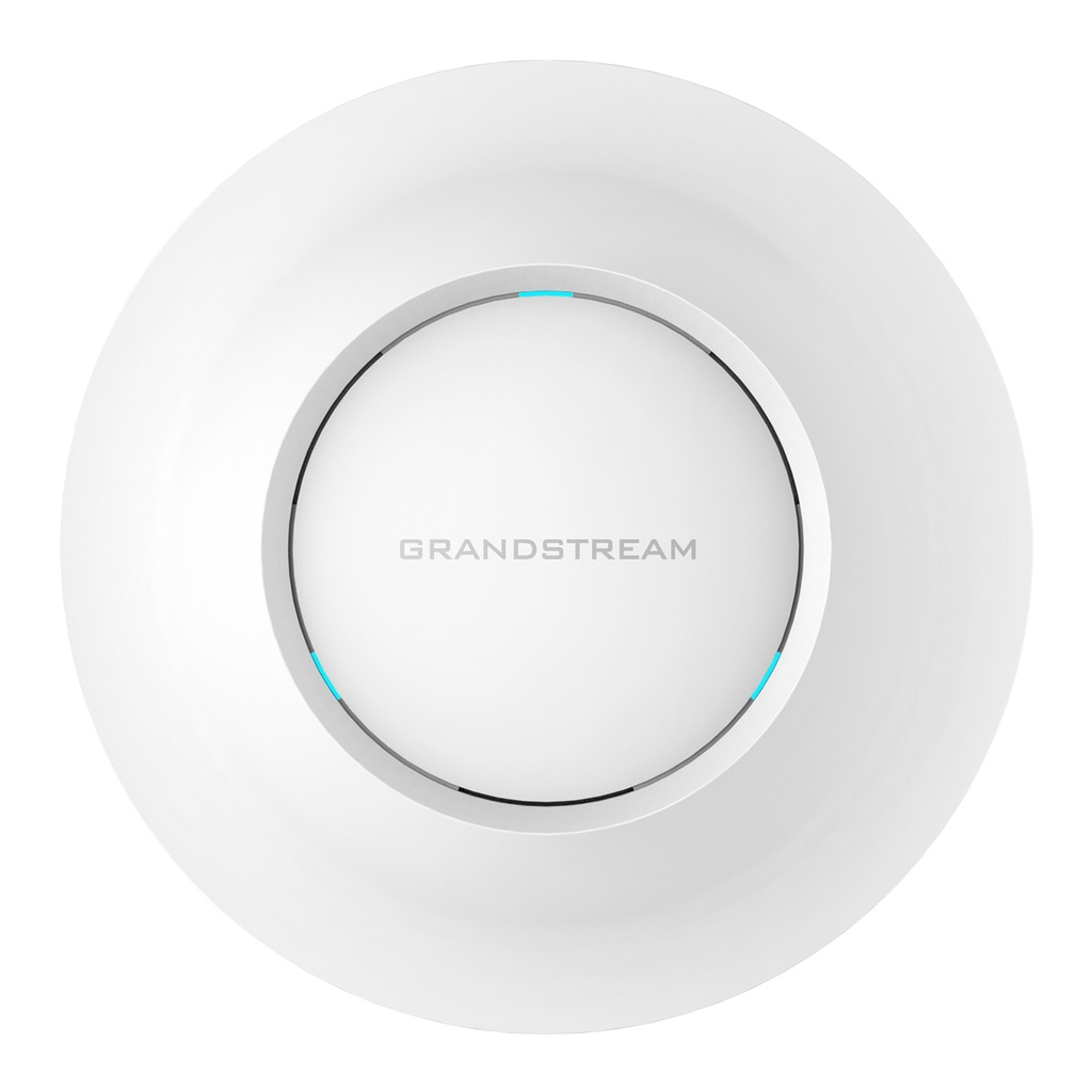 [GWN7630] Grandstream - Punto de Acceso Wi-Fi 5 802.11ac Wave-2 rendimiento agregado de 2.33Gbps 2.4GHz 600Mbps 4x4:4 MIMO 5GHz 1733Mbps 4x4:4 MU-MIMO más de 200 clientes concurrentes cobertura hasta 175 metros 2 puertos 10/100/1000 Base-T PoE 802.3af/at