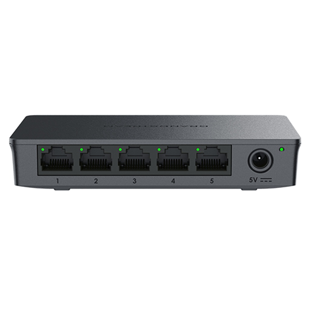 [GWN7700] Grandstream - Switch No Administrable 5 puertos RJ45 10/100/1000 Mbps capacidad de conmutación de 10Gbps sin PoE