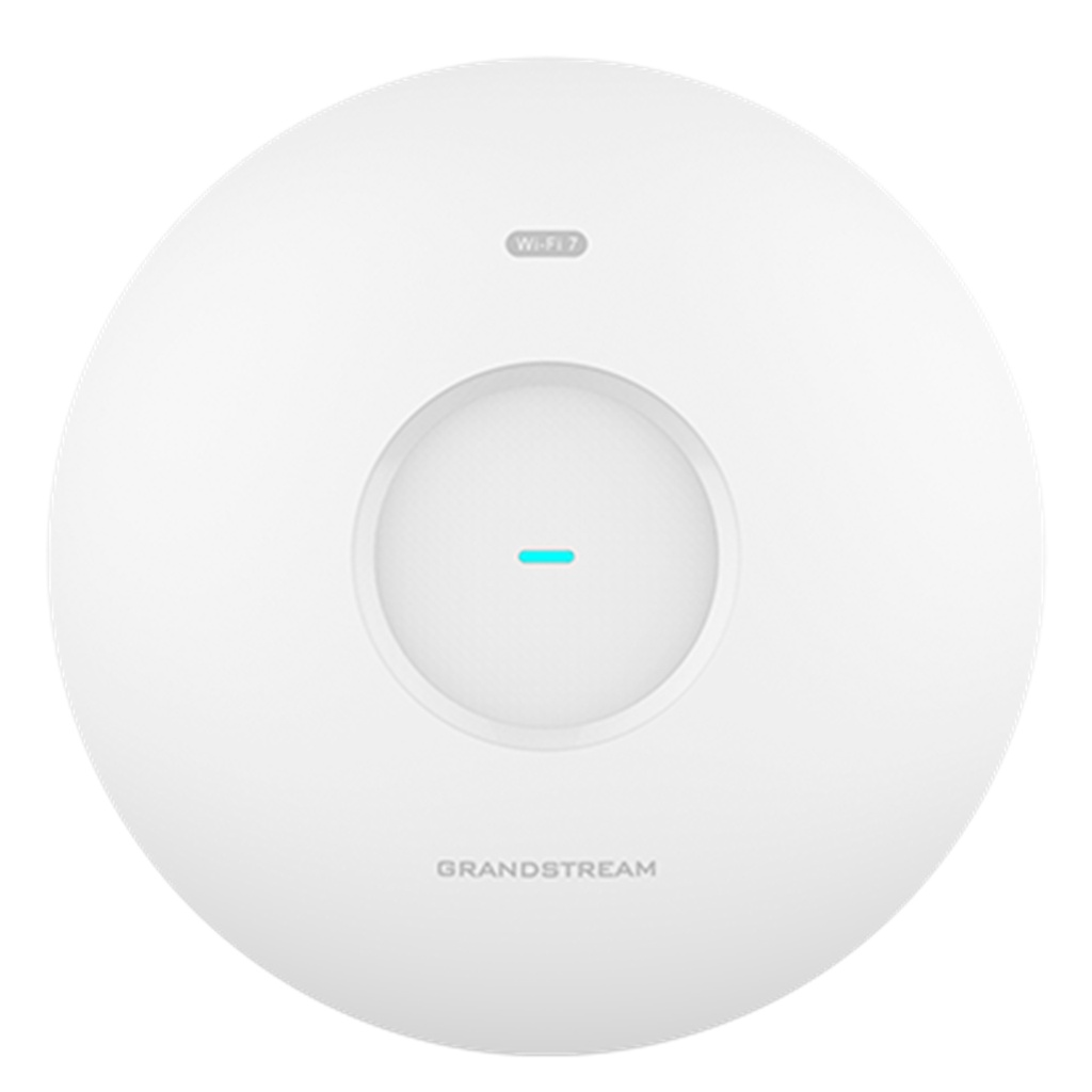 [GWN7674] Grandstream - Punto de Acceso Wi-Fi 7 BE21000 agregado 21Gbps tri-banda 2.4GHz 2x2:2 5GHz 4x4:4 6GHz 4x4:4 MU-MIMO 768 clientes cobertura 175m 1 puerto 10G y 1 puerto 2.5G PoE 802.3bt