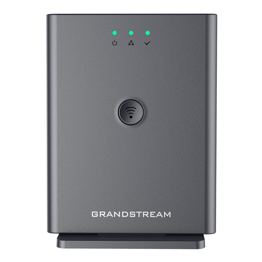 [DP752] Grandstream - Teléfono IP DECT Base estación base DECT de largo alcance hasta 10 cuentas SIP por sistema se empareja con hasta 5 auriculares DECT alcance interior 50 metros hasta 400 metros en exteriores