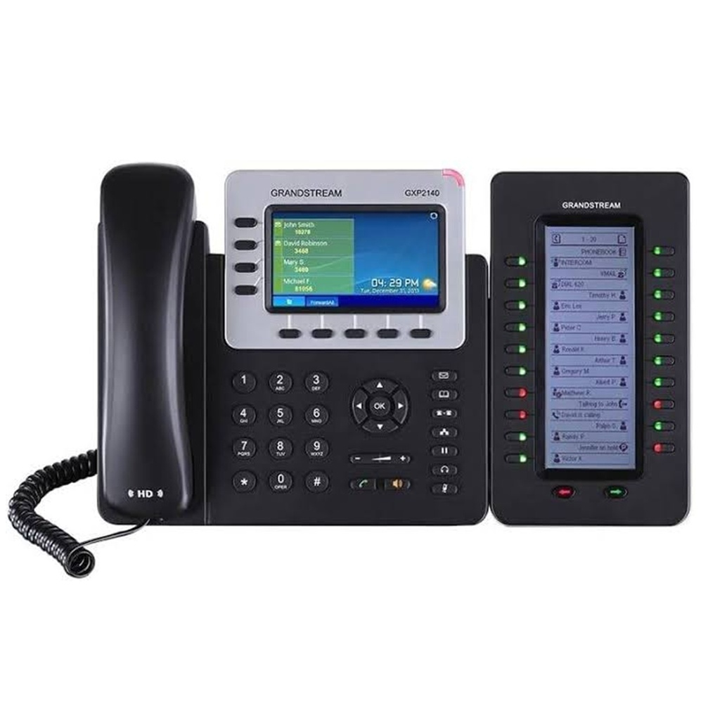 [GXP2200EXT] Grandstream - Módulo de Expansión pantalla LCD retroiluminada 128x384 20 botones programables de doble color por módulo 2 páginas por módulo para 40 contactos hasta 4 módulos para 160 contactos