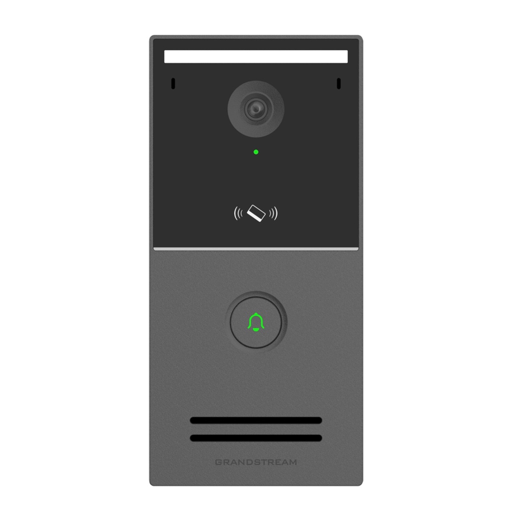 [GDS3727] Grandstream - Videoportero IP cámara Ultra HD de 4MP con HDR video hasta 1920x1080 carcasa plástica IP66 e IK07 Wi-Fi 6 doble banda 802.11a/b/g/n/ac/ax y Bluetooth BLE 5.0 1 relé SSR RFID 13.56MHz y 125kHz hasta 5000 tarjetas PoE 802.3af clase 3