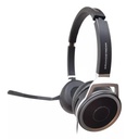 [GUV3005] Grandstream - Auricular USB auricular USB HD conexión USB 2.0 micrófono con cancelación de ruido diadema de cuero ajustable controles de volumen y silencio en línea luz de ocupado que indica llamada en curso