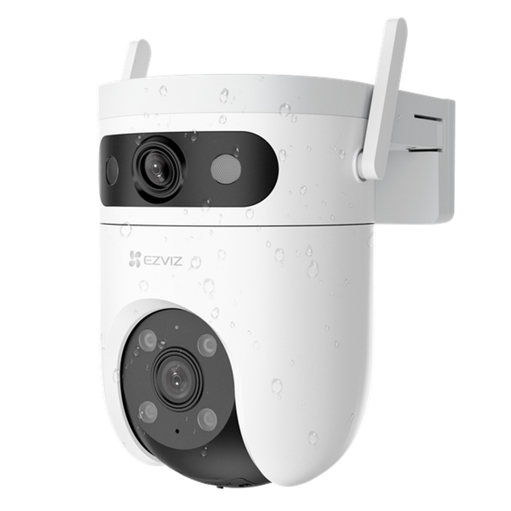 [CS-H9c-R105-8H55WFL4GA] Ezviz - Cámara Domo IP PT Inalámbrica HD 3K Doble Lente [5MP] + [5MP] 4G + Wi-Fi Lentes 2.8mm/6mm Seguimiento Automático Visión Nocturna a Color Audio Bidireccional Exterior