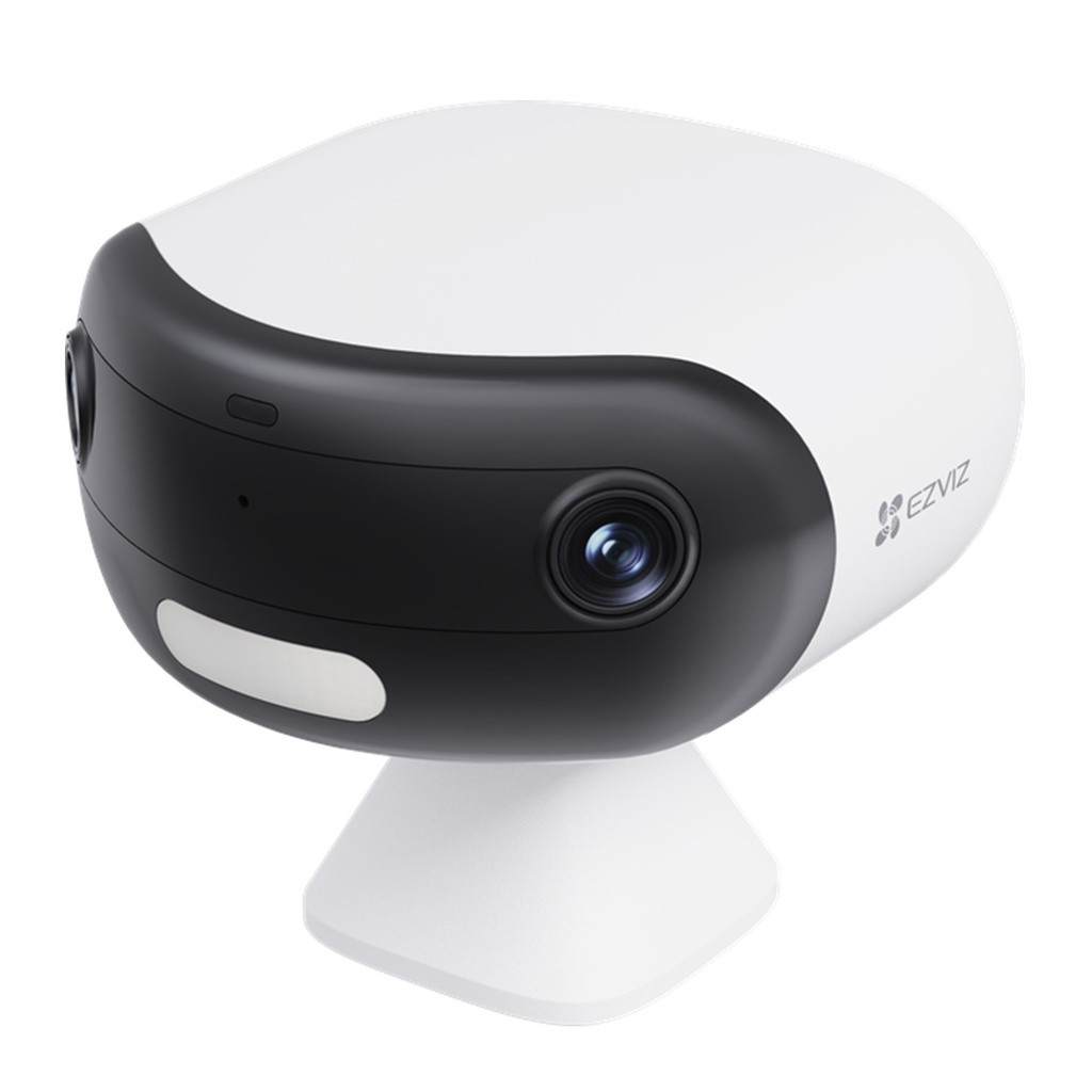 [CS-CB30/SP-R100(5MP+5MP)] Ezviz - Kit Cámara IP Inalámbrica HD 3K Doble Lente [5MP] + [5MP] con Batería Recargable Cobertura Panorámica 180° Base Magnética Exterior/Interior