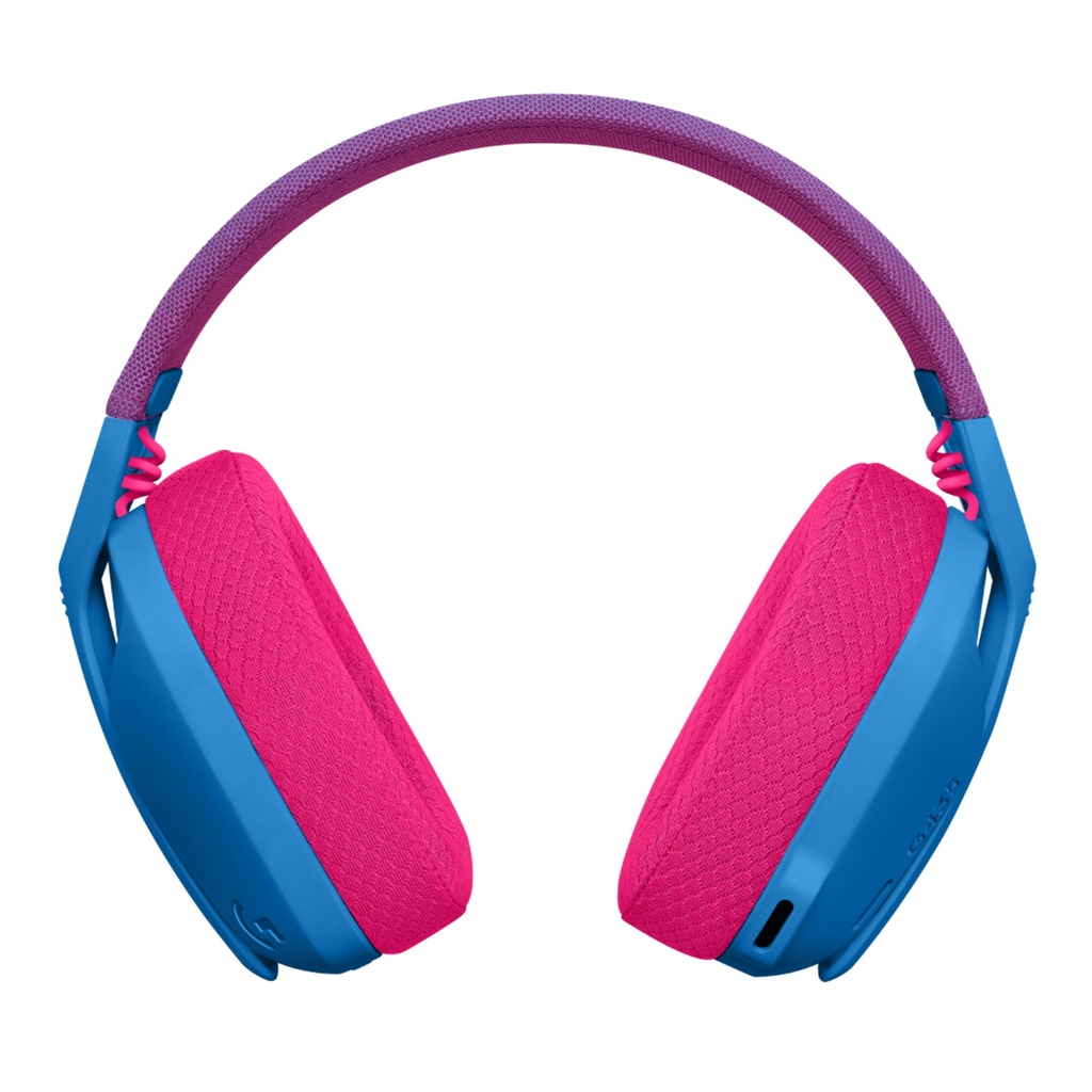 [G435-BLUE] Logitech - Audifonos Inalámbricos con micrófono LIGHTSPEED Azul y Frambuesa Gaming 981-001049